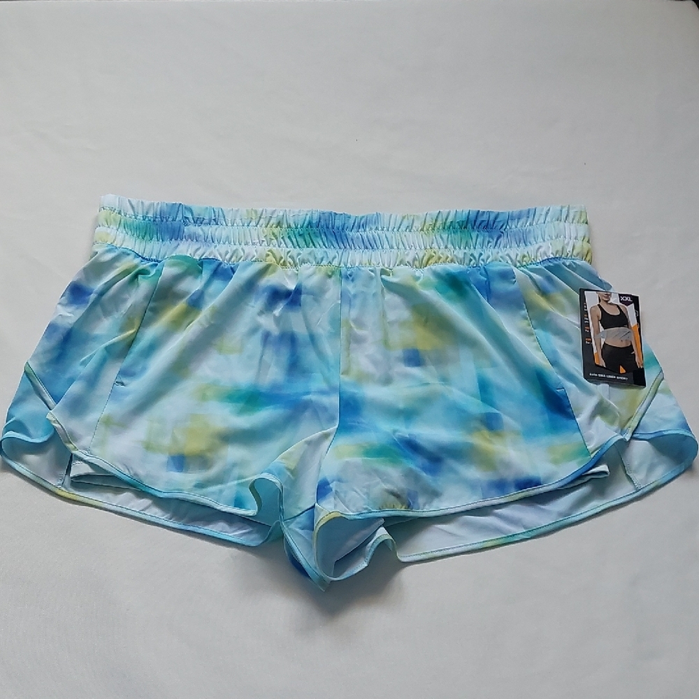 Avia Blue and Green Shorts Plus Size XXL 20